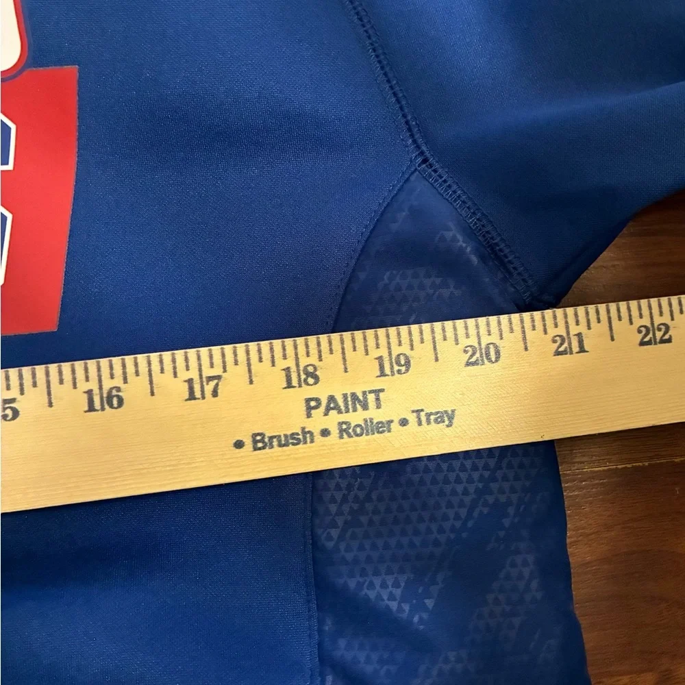 New York Giants by Majestic ThermaBase Hoodie Jacket Medium NFL Full Zip Gameday